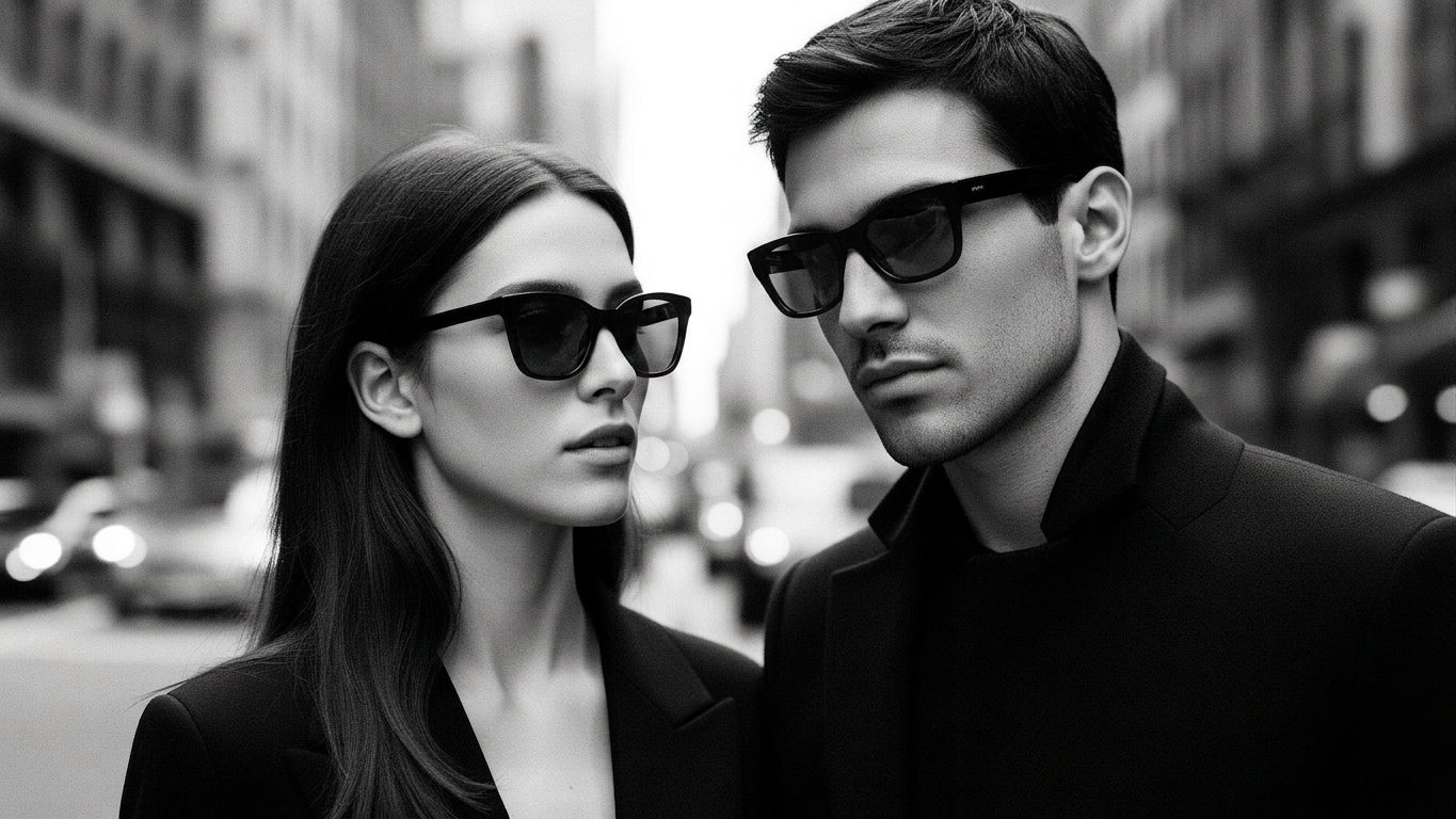 Couple in eyeglasses, NYC